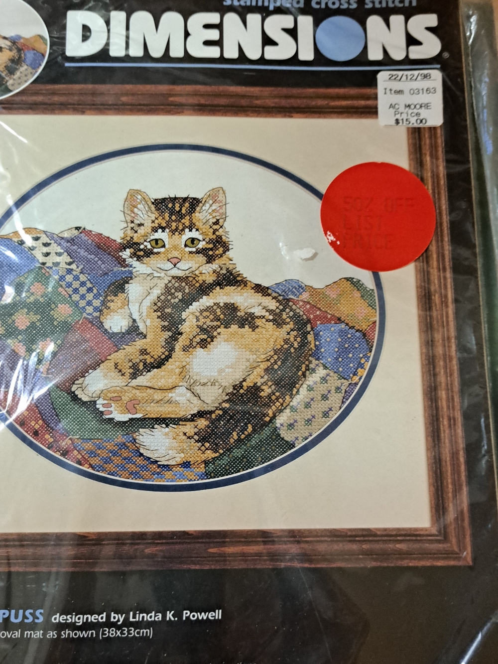 Craft Cat Cross-Stitch Kit - Multi (Cat Design) Adult Kit